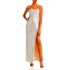 Aidan by Aidan MattoxBeaded Illusion Mini Dress 2